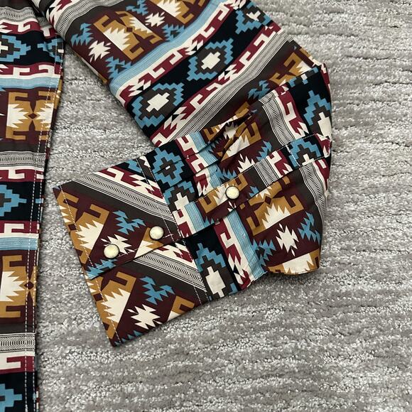 Rock & Roll Denim Modern Aztec Western Men’s Shirt - Picture 4 of 14